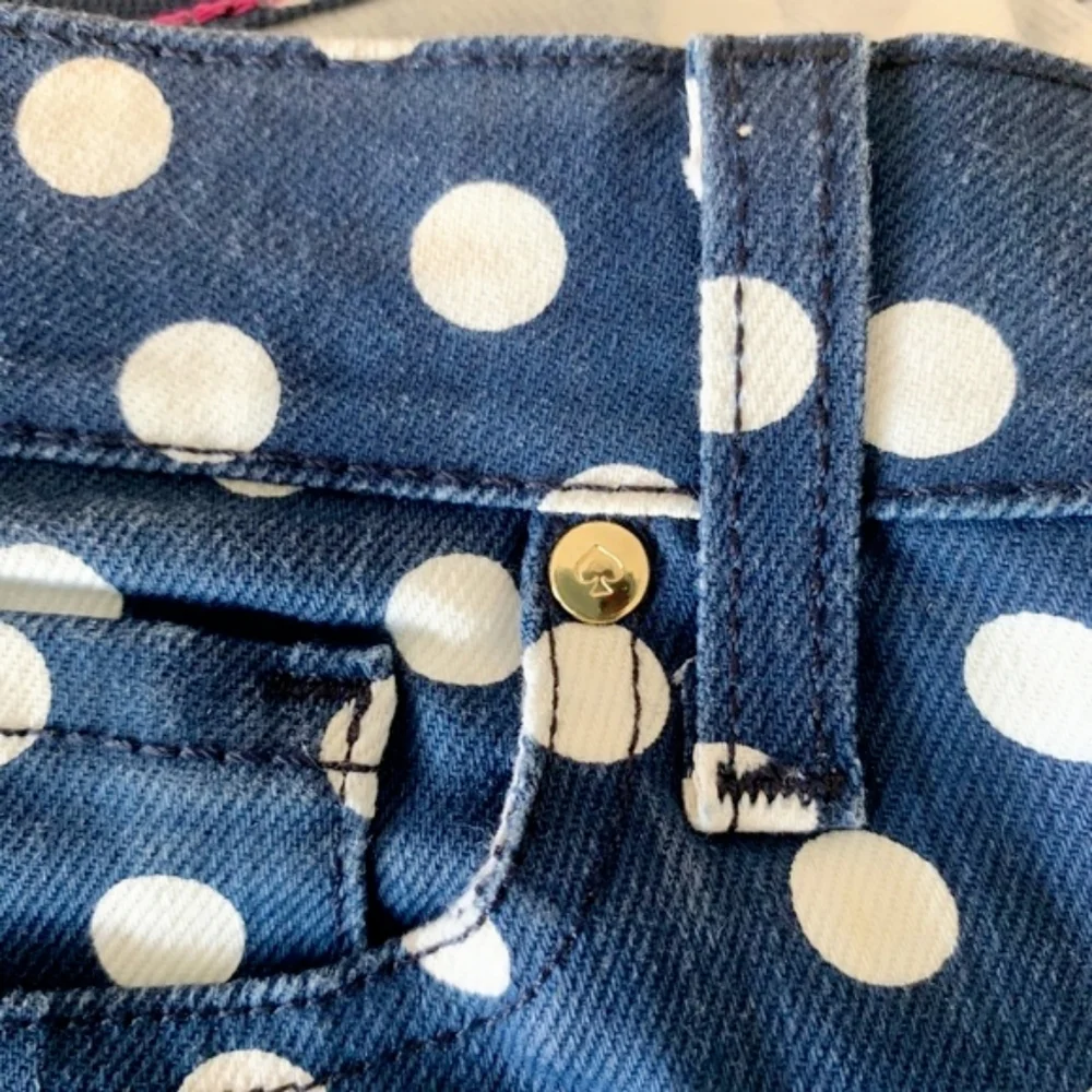 KATE SPADE Polka-Dot 'Broome Street' Skinny Jeans NWOT